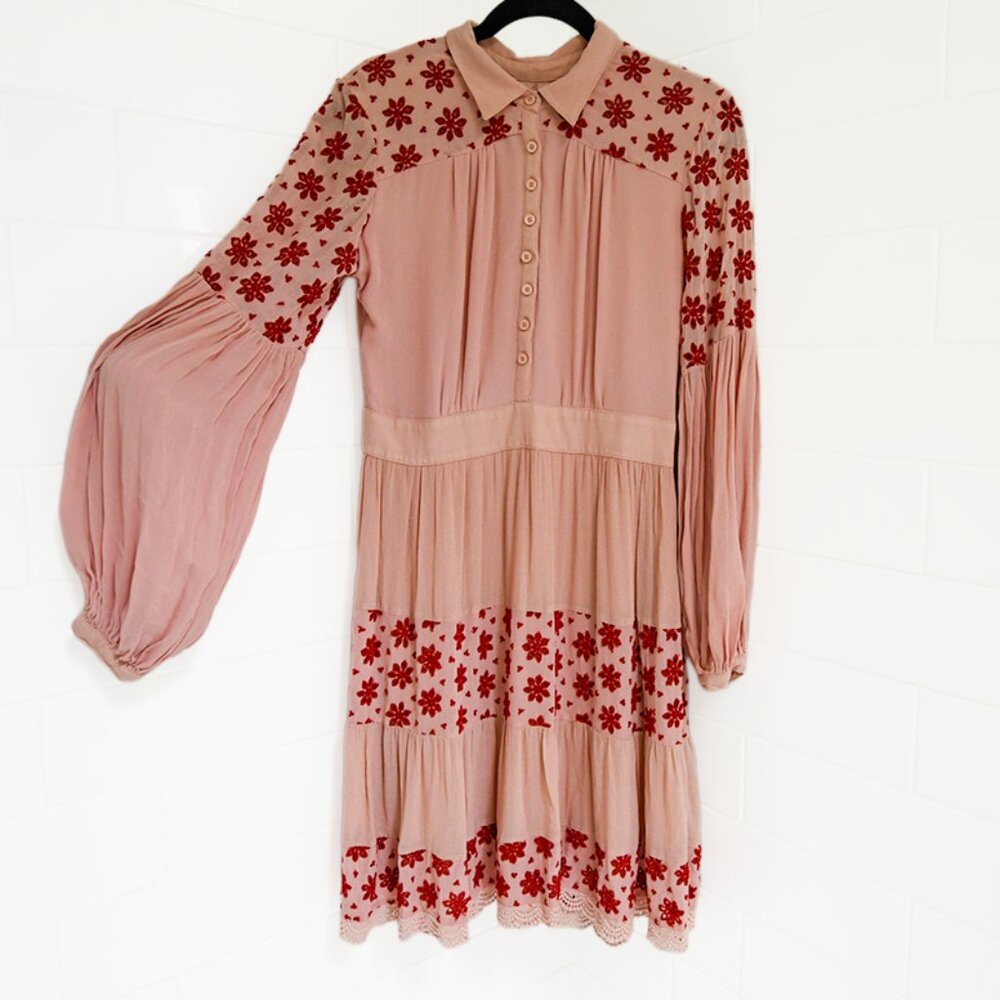 byTiMo Viscose Floral Tiered Midi Dress – Size L